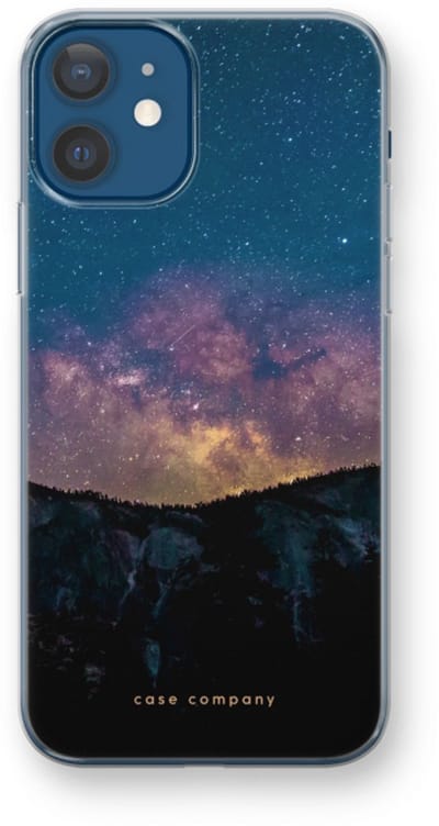Case Company® - Hoesje geschikt voor iPhone 12 hoesje - Travel to space - Soft Cover Telefoonhoesje - Bescherming aan alle Kanten en Schermrand