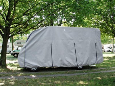 Camperhoes - Voertuighoes - Bescherming tegen weer - Ademende 4-laags stof - 55 x 55 x 52 cm - Grijs