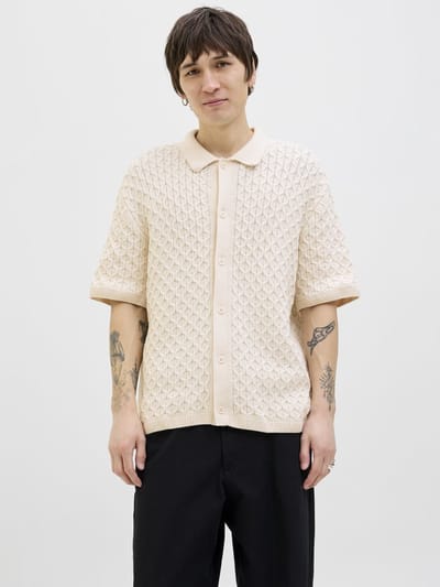 Jack & Jones Gebreide overhemd Effen Gebreide overhemd