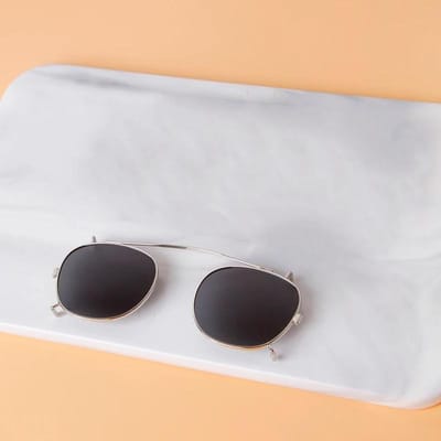 Klassieke Vintage Ronde Vierkante Clip-on Zonnebril Mannen Vrouwen Luxe Merk Designer Retro Afneembare Flip Bril SZ06M beige
