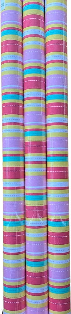FESTIVE GIFTS Inpakpapier - Cadeaupapier - 200 x 70cm - 3 rollen - Kerst - Luxe Cadeauverpakking - Kleurrijk
