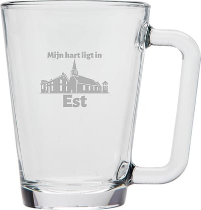Gegraveerde theeglas 26cl Est