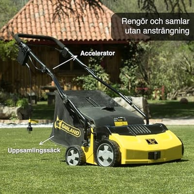 Kunstgras Veegmachine - Elektrisch - 1600 Watt - 40 cm Werkbreedte - Inklapbare Handgreep - 40L Verzamelzak