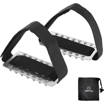 Champ de neige en plein air neige glace marche pinces chaussures griffe acier inoxydable antidérapant réglable noir