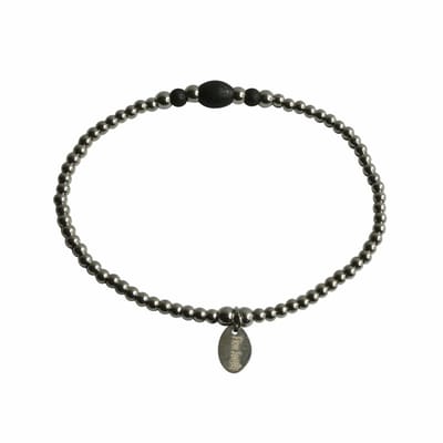 FlowJewels - armband - stainless steel - zilver kleurig - elastisch