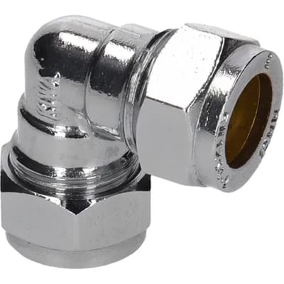 Sanivesk Knel Knie Chroom 15x15mm