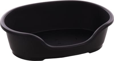 Hondenmand – kunststof mand Tuck Ovaal Zwart M 70x47cm – gerecycled & antislip – duurzaam Europees design