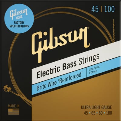 Gibson SBG-LSUL Brite Wire Bassnaren (45-100) Ultra Light