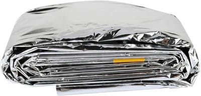 Nooddeken - Reddingsdeken thermisch - Outdoor avontuur - Compact opvouwbaar - 210x140cm - Zilver