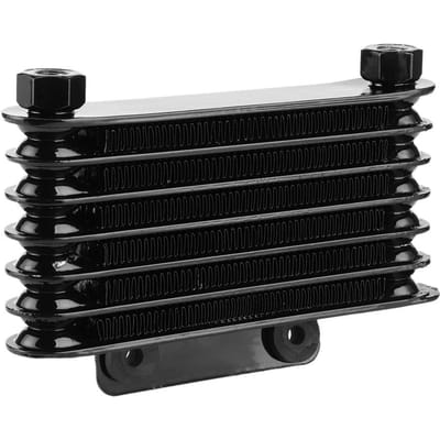 7 Rij Universele Motoroliekoeler Koelradiator voor 125 250CC Motorfiets Crossmotor ATV black