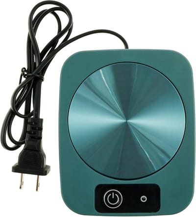 Draagbare Bekerwarmer - Elektrische Koffiewarmer - Drank Warm Houden - Snelle Gelijkmatige Verwarming - 13x10x2 cm - Groen