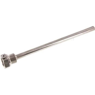 RVS G 1/2 Inch Thermowell met Schroef voor 200mm Dompelbuis Max 600°C en 25 Bar - TWALSH-G-012-200