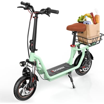 iScooter i12 Opvouwbare Elektrische Scooter 500W Motor 36V7.5Ah Lithium Batterij Max Snelheid 25km/u 30-35km Max Bereik groen