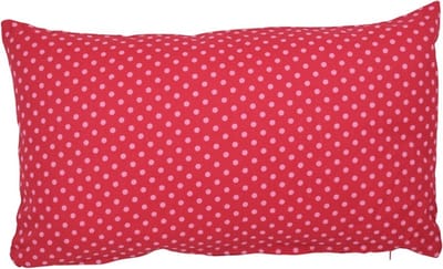 Kussen Duo Dot Rood | 30 X 50 | Sierkussen Voor Woonkamer Of Slaapkamer