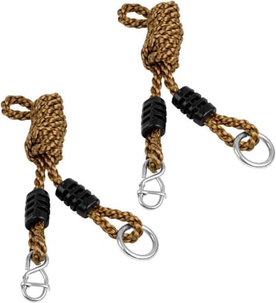 Schommeltouw Set - Hangmat Bevestiging - Buiten Ontspannen - 300 kg Draagkracht - 1.8 Meter Lengte - Zwart