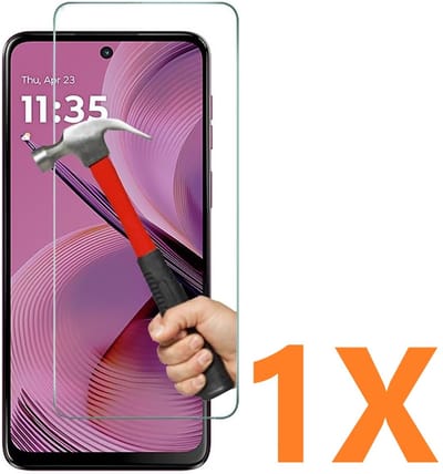 Screenprotector Glas - Tempered Glass Screen Protector Geschikt voor: Motorola Moto G55 5G - 1x