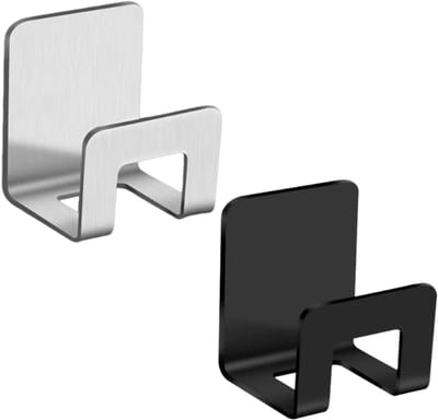2 stuks sponshouders, accessoires voor de gootsteen, zelfklevende haken voor gootsteen, accessoires voor keuken en badkamer, sponshouder zonder boren