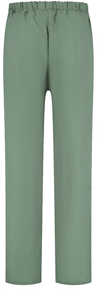 Yumeko pyjamabroek unisex katoen TENCEL™ groen/wit stripe m