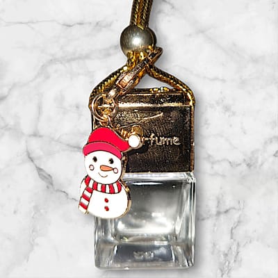 Autoparfum Christmas Hug | met geluksbrenger SNOWMAN | 8ml | Forrest | Wenskaartje | Traditional Hammam Ritual Overseas | Auto parfum | Autogeurtje - Giftset - Verjaardagscadeau - Cadeau heren/dames | Auto parfum | Luchtverfisser