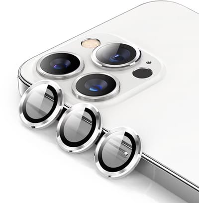 Mobile5 - Apple iPhone 16 Pro en 16 Pro Max - Camera lens protector - Zilver