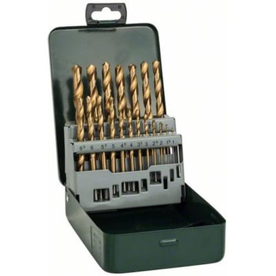 Bosch Accessories 2607019437 Promoline HSS Metaal-spiraalboorset 19-delig 1 mm, 1.5 mm, 2 mm, 2.5 mm, 3 mm, 3.5 mm, 4 mm, 4.5 mm, 5 mm, 5.5 mm, 6 mm,