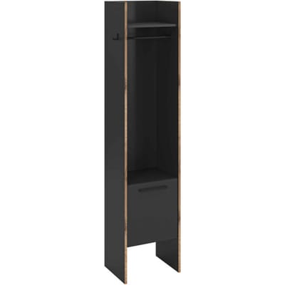Bueno Garderobekast Basalt Melamine Trim NoxOak NB - 37x42x189cm