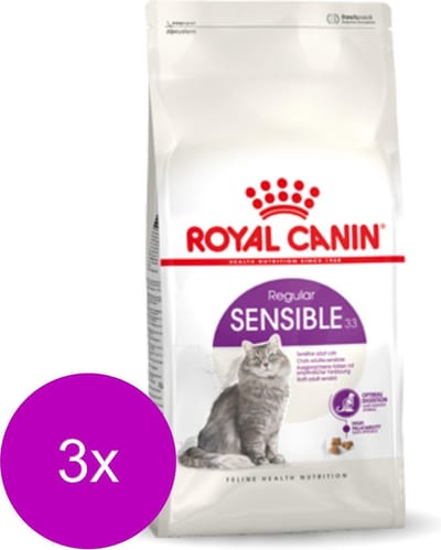 Royal Canin Sensible 33 - Kattenvoer - 3 x 2 kg