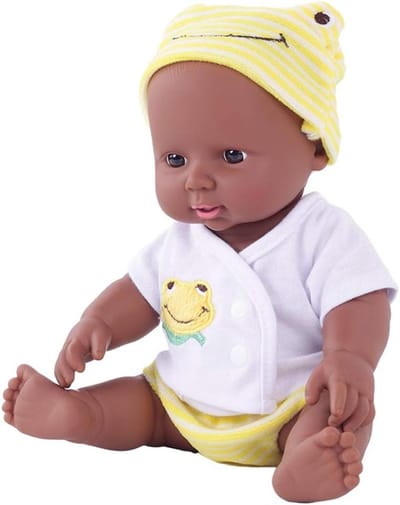 Zachte Reborn pop voor Afrikaanse poppen - Poppenmodel van 30 cm
