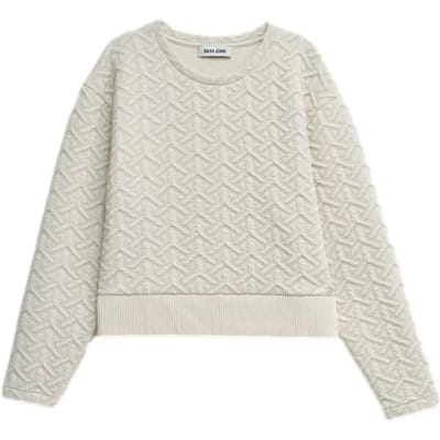Dames sweatshirt Salsa Jeans Jacquard And Lurex