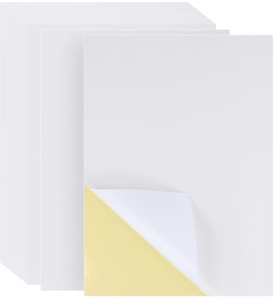 Cosensi - Dailygoods - 500 Vellen A4 Wit Stickerpapier voor Inkjet en Laserprinters