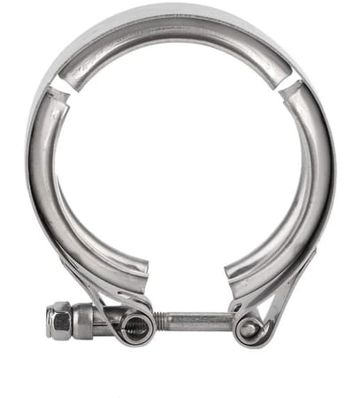 Dailygoody - Turbo Uitlaatklem 2.5 Inch V-Tire Turbo Downpipe Klem - RVS