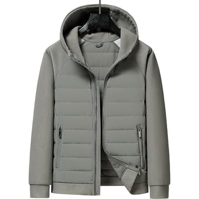 Dezelfde stijl voor mannen en vrouwen, Outdoor koppelstijl, Lichtgewicht donsjack, Jas met capuchon, Herfst- en winter nieuwe werkkleding, Donsjack L