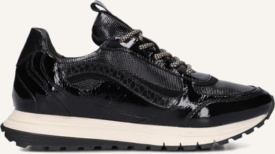 Notre-V Rylie-01 Sneakers Dames - Leren Sneaker - Zwart - Maat 37