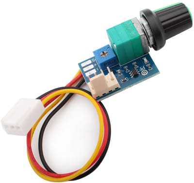 Allecto - PWM Fan Speed Controller - 0-12V DC - Geschikt voor PC CPU - 4 Pin - Eenvoudige montage - Pre-Wired Terminals - Voor Computer Frame - Com...