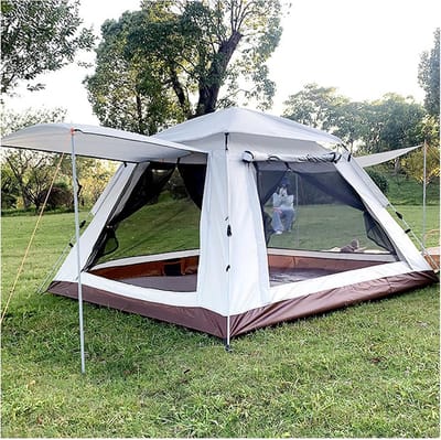 Kampeertent 4 personen - Pop-up tent - Outdoor avontuur - Snel op te zetten - Lichtgewicht ontwerp - Groen