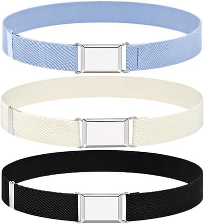 Verstelbare Elastische Ceinturen Set van 3, Vintage Taillebanden voor Jeans en Jurken, Comfortabele en Stijlvolle Ceinturen