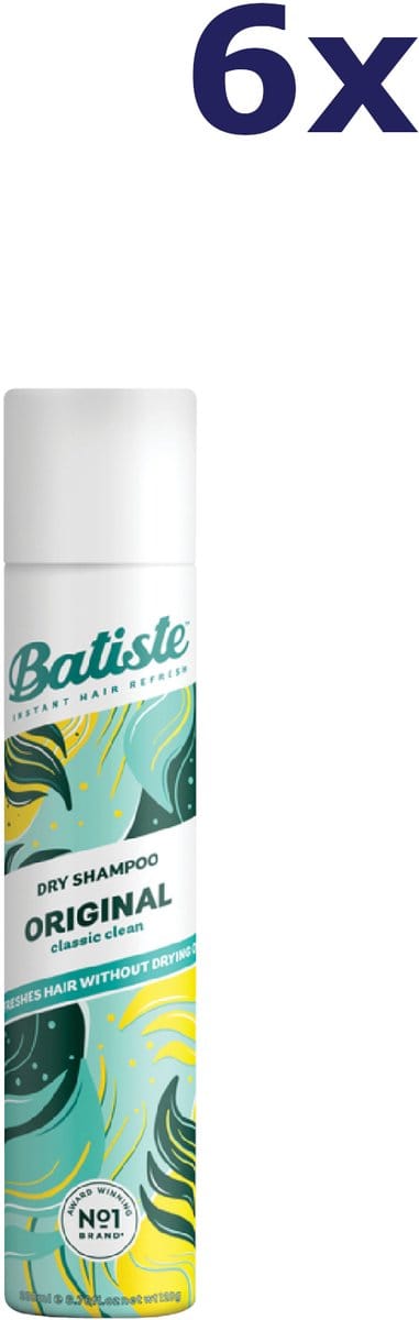 6x Batiste Droogshampoo Original 200ml
