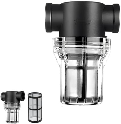 Hoogdoorstromend Waterfilter 3/4 Inch met 80 Mesh voor Tuin, Huishouden en Irrigatie met RVS Filter