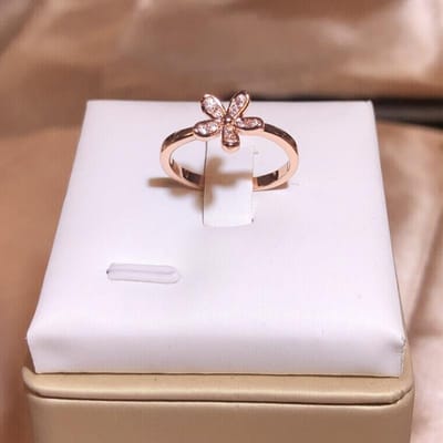 koper Nieuw Wit Zirkonia Kleine Margriet Roségoud Ring Vrouwelijke Persoonlijkheid Feest Verjaardagscadeau Sieraden 10