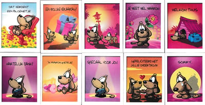 Bloemenkaartjes - 250 Stuks - Minikaartjes – 5 x 6.5 cm - Bloemist - Kadootjes – BK-027