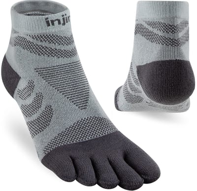 INJINJI | Womens Ultra Run Mini-Crew Slate (Maat - M-L) | Teensokken