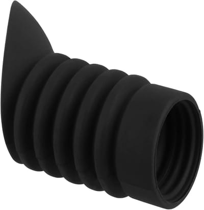 Rubberen Oogschelp - Oogbescherming Oculair - Optiek Gebruik - Flexibele Schuine Pasvorm - 36-43.5 mm - Zwart