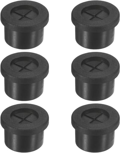 6-Pack Rubber Grommets voor Kabels - 14mm Desk Grommet voor Flexibele Bekabeling en Bescherming van Cables/Wires