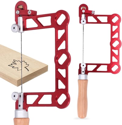 Dailygoods- Juwelierszaag U-vormig - Handzaag voor Hout - Duurzaam Aluminium - Ergonomisch Handvat - Zaagblad van Legeringsstaal - Voor Juwelen en DIY