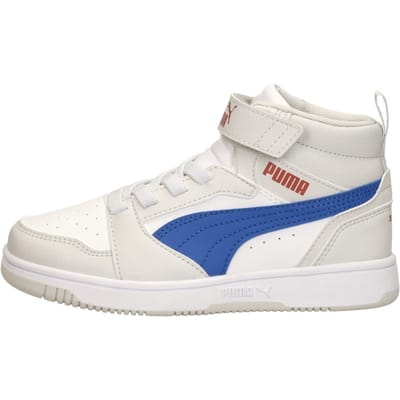 PUMA Puma Rebound V6 Mid AC+ PS Unisex Sneakers - PUMA White-Vivid Blue-Feather Gray