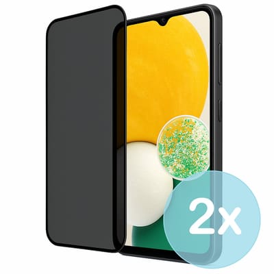 Privacy Screenprotector Geschikt voor Samsung Galaxy A13 5G – Anti-Gluren – Krasbestendig Gehard Glas 9H – Volledige Dekking – 2-Pack – FuturiQ
