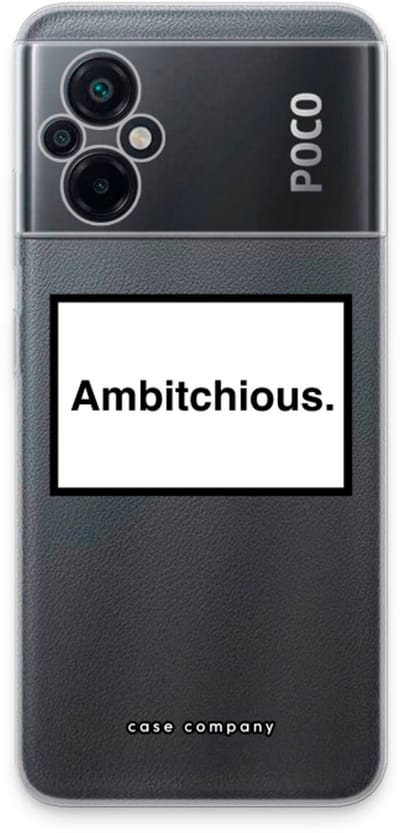 Case Company® - Hoesje geschikt voor Xiaomi Poco M5 hoesje - Ambitchious - Soft Cover Telefoonhoesje - Bescherming aan alle Kanten en Schermrand