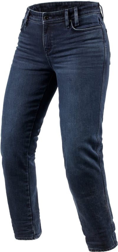 REV’IT! Violet Dames BF Donkerblauw Zwart Used Motorjeans - Maat 28/30 - Broek