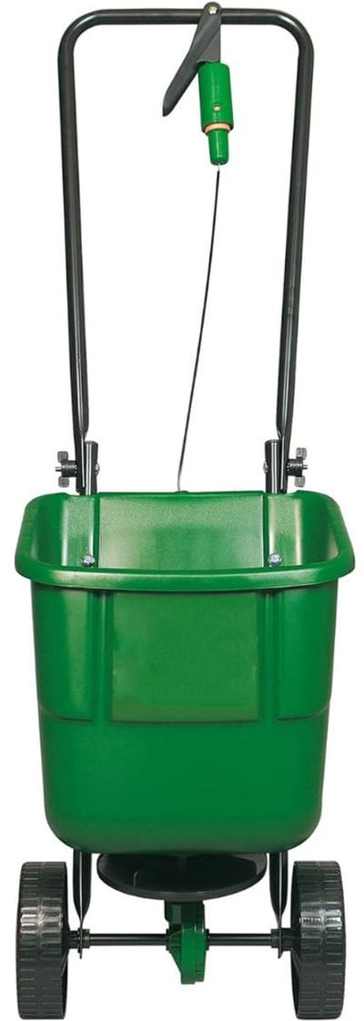 RONN® Strooiwagen – Meststofstrooier Met 12 Liter Vulvolume – Meststrooier Ook Voor Gazonmest, Kalk - Groen - ‎24cmx 14cmx 12cm