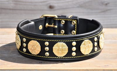 BESTIA MAXIMUS GOLD HONDEN HALSBAND MAAT M (50-60CM)